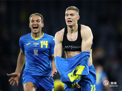 津琴科得分，多夫比克第二个得分，乌克兰在加时赛中2:1击败瑞典晋级八强