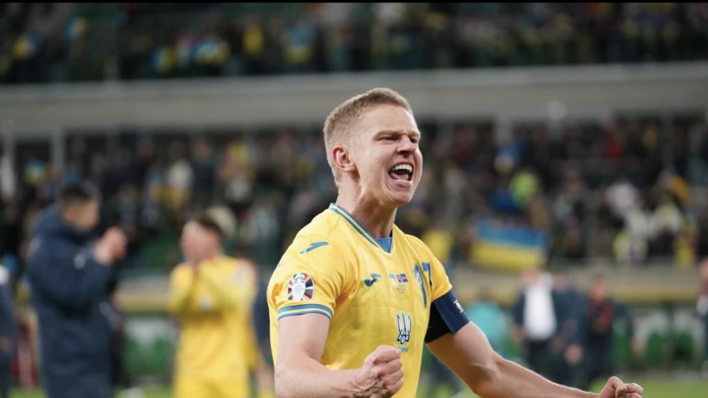 乌克兰队在半场落后并扭转局势后，成功晋级2024年欧洲锦标赛_